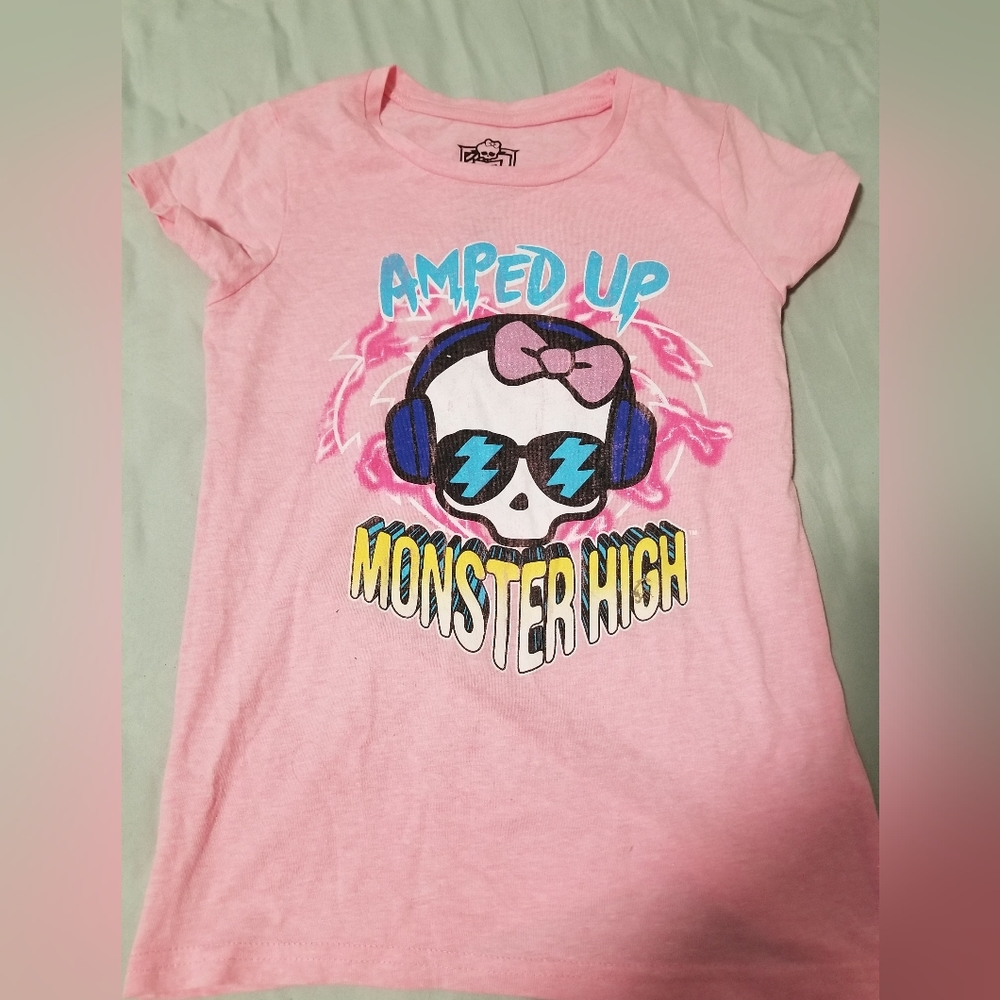 Monster High Pink Amped Up T-Shirt